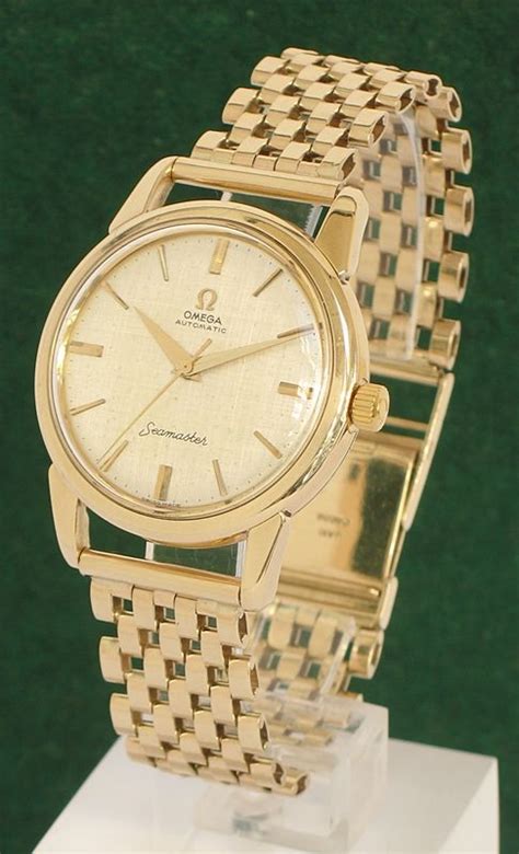 gold omega watch men|solid gold diamond watches men.